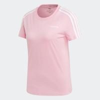 ราคา adidas ไลฟ์สไตล์ เสื้อยืด Essentials 3 Stripes ผู้หญิง สีชมพู DU0633 (22435016978)