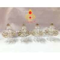 ราคา ผอบดอกบัวแก้ว ฝาครอบดอกบัว งานแก้วเป่า ผอบบรรจุพระธาตุ S (10345854444)