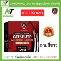 ราคา Apollo สายแลนสำหรับใช้ภายใน Lan CAT 5E สีขาว ยาว 100 เมตร รุ่น APL105 INDOOR BY N T Computer (16546033984)
