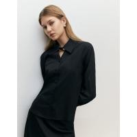 ราคา Pomelo เสื้อเชิ้ตแขนยาว Long Sleeve Button Shirt (22847822211)