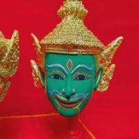 ราคา เศียรครูหัวโขนงานพรีเมี่ยม พระราม ทัศกัณฑ์ สูง20ซม รวมฐาน (9526705946)