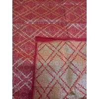 ราคา ผ้าเยียรบับ ผ้ายกอินเดีย ลายทั้งผืน ไม่มีเชิงและหน้านาง ยาว 4 หลา หน้ากว้าง 90 เซน (24924488601)