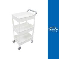 ราคา HomePro ชั้นวางของ 3 ชั้น มีล้อ 51 8x34 5x89 8 ซม สีขาว แบรนด์ STACKO (18213094974)