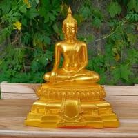 ราคา ส่งเร็ว พระพุทธรูปสามสมัย สีน้ำทอง หน้าตัก 5 นิ้ว สมัยสุโขทัย พุทธลักษณะงดงาม เข้าพิธีพุทธาภิเษกแล้ว (17550375062)