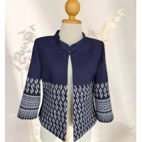 ราคา เสื้อพื้นเมือง เสื้อพื้นเมืองผ้าฝ้าย เสื้อคลุมผ้าไทย เสื้อลายขอ เสื้อพื้นเมืองใส่ทำงาน เสื้อพื้นเมืองผู้หญิง รหัส ข แขนยาวกรม (21506770337)