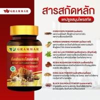 ราคา ของแท้ ส่งตรงจากบริษัท ถังเช่า Grammar ถั่งเช่าแท้ผสมโสมเกาหลี เห็ดหลินจือ เจียวกู่หลาน ตังกุย กระชายดำ 1 กระปุก 30 แคปซูล ล็อตใหม่ ส่งฟรี ของแท้จากบริษัท (24475357768)