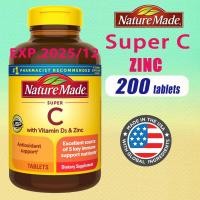 ราคา Nature Made Super C vitamin C Immune Complex with Zinc Tablets 200 Tablets (21627642041)