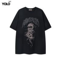 ราคา YOLO เสื้อยืด OVERSIZE เสื้อยืดโอเวอร์ไซส์ เสื้อคอตตอน คอกลม แนวสตรีท 2304 (22042387757)