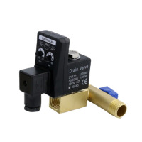 ราคา SPN Separated Type Dc24v ac220v 380v 1 2 Automatic Timer Compressor Condensate Drain Timer Solenoid Valve (24736409124)
