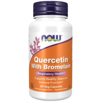 ราคา เควอซิทินผสมโบรมีเลน Quercetin 800 MG w Bromelain 60 120 240 by NOW FOODS (23279891030)