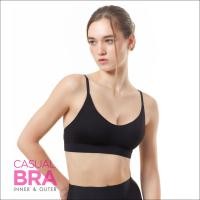 ราคา CHERILON Casual Bra เชอรีล่อน บรา เสื้อใน ไร้โครง เสื้อครอป สายเดี่ยว เสริมฟองน้ำ ดันทรง นุ่ม สบายทั้งวัน สีขาว สีเนื้อ สีดำ NIC BSWB08 (21087440765)
