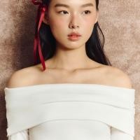 ราคา FLAT2112 FF0790 BABY LULU TOP เสื้อปาดไหล่ แขนยาว เสื้อเปิดไหล่ (23789363362)