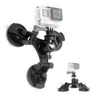 ราคา Car Mount Holder for GoPro Sony DJI OSMO Action Camera Triple Suction Cup Stand (23535937211)