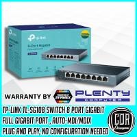 ราคา TP Link TL SG108 สวิตช์ 8 Port 10 100 1000Mbps Hub Gigabit Desktop Switch รับประกันตลอดอายุการใช้งาน (21510280077)
