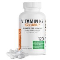 ราคา Bronson วิตามินเค 2 Vitamin K2 as MK 7 Menaquinone 100 mcg Non GMO 120 Capsules (21018757715)