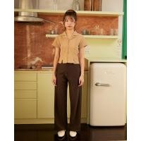 ราคา COPPER BKK Basic Pants กางเกงขายาว เอวสูง ซิปหน้า ขากระบอกใหญ่ ทรงเบสิก (18997582627)
