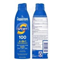 ราคา ของแท้ สเปรย์กันแดดสำหรับผิวหน้าและผิวกาย Coppertone Sport 4 in 1 Performance SPF100 Sunscreen Spray (18788306764)