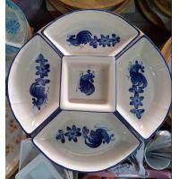 ราคา ชุดถาดออเดิร์ฟเซรามิค 5 ช่องพร้อมถาดไม้สักหมุนได้ 360 องศาขนาด 16 นิ้ว (24143058579)