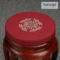 ราคา หมอนรองเก้าอี้ทรงกลมสไตล์จีนดั้งเดิม ทำจากไม้แข็ง สไตล์จีนแดง รองเก้าอี้ไผ่ โต๊ะกาแฟ หมอนรองเก้าอี้ (24559827550)