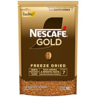 ราคา 180 กรัม NESCAFÉ Gold Freeze Dried Instant Coffee NESCAFÉ เนสกาแฟ โกลด์ กาแฟสำเร็จรูป ชนิดฟรีซดราย แบบถุง ขนาด (22047323000)