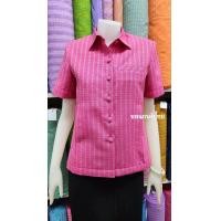 ราคา เสื้อผ้าไทยสูทรซาฬารีหญิง ผ้าทอลายกาบบัว อัดกาว สีไม่ตก อ (23935200865)