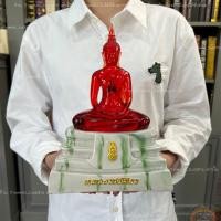 ราคา สินค้าขายดี พระบูชาหลวงพ่อโสธร พระพุทธรูปตั้งบูชาขนาดหน้าตัก5นิ้วและ3นิ้ว ฐานหินอ่อนลายหยกสีมงคลประจำวันเกิด ภายในบรรจุพระแก้วมรกต (16405165707)