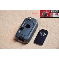 ราคา มาใหม่ ไม่ต้องหมุนก้าน กรอบกุญแจพับฮอนด้า Honda แบบพับ Jazz 2008 2013 City 2008 2013 Brio Amaze Civic CRV พร้อมโลโก้ H ถ่าน CR1616 (335169253)