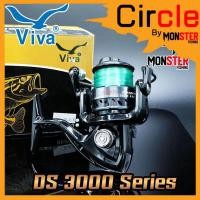 ราคา รอกสปินนิ่ง VIVA DISCOVERY DS3000 BLACK BLUE RED GOLD (11087524681)