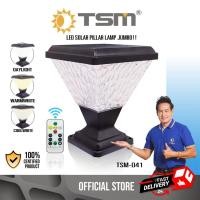 ราคา โคมไฟหัวเสา โซล่าเซลล์ LED 3แสง พร้อมรีโมทควบคุม โคมไฟ LED ไฟหัวเสา ไฟสนาม ไฟโซล่าเซลล์ รุ่น TSM D41 (24724128262)