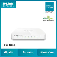 ราคา D Link DGS 1008A 8 Port Gigabit Desktop Switch In Plastic Casing (21360534774)