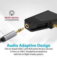 ราคา Bluetooth 5 3 Airplane Airline Flight Adapter A2DP Transmitter for Aonic 40 50 Wireless Noise Cancelling Headphones Replacement ro2 (23786848946)
