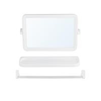 ราคา HomePro ชุดกระจกพลาสติกเหลี่ยม 3 ชิ้น 14391 สีขาว แบรนด์ MOYA (22951687742)