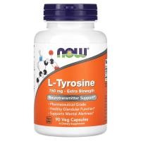 ราคา now Foods L Tyrosine Extra Strength 750 mg 90 Veg Capsules (21032650620)