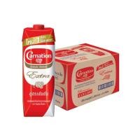 ราคา Carnation คาร์เนชั่น เอ็กซ์ตร้า ครีมเทียมพร่องไขมัน 1ล x12กล่อง ครีมเทียม (21327225007)