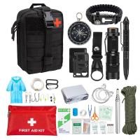 ราคา 38 in 1 Survival First Aid Kit ทหารชุด Molle เกียร์กลางแจ้งชุดฉุกเฉิน Camping Hiking Adventures Trauma Bag (23058819735)