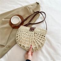 ราคา กระเป๋าสะพายข้างถักสไตล์ฝรั่งเศสแบบย้อนยุค กระเป๋าสะพายข้างทรงกลมครึ่งวงกลมแบบโปร่งใสสำหรับผู้หญิง กระเป๋าถือแบบลำลองสำหรับชายหาดในช่วงฤดูร้อน (24362442402)