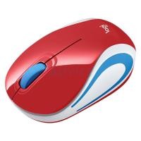 ราคา LOGITECH เมาส์ Wireless Optical Mini Mouse M 187 Bright Red สีใหม่ (440989536)