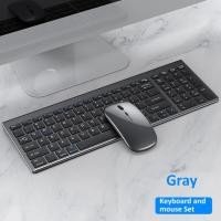 ราคา Bluetooth 5 0 2 4G Wireless Keyboard and Mouse Combo Multimedia Keyboard Mouse Set for Laptop PC TV iPad Macbook Android (17529261632)