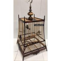 ราคา กรงนกหัวจุก กรงเสาโค้งสปอร์ต 15ซี่ ไม้ขี้เหล็ก พร้อมหัว กรงนก กรงนกหัวจุก สำหรับนกกรงหัวจุก กรงนก พร้อมส่ง ถูกที่สุด (9573487404)