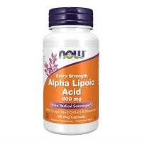 ราคา EXP 4 29 NOW Foods Supplements Alpha Lipoic Acid 600 mg with Grape Seed Extract Bioperine Extra Strength 60 Count (24567464626)