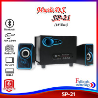 ราคา ลำโพงบลูทูธ Music D J รุ่น SP 21 Bluetooth Speaker 2 1Ch 14Watt ลำโพงบลูทูธ ระบบ 2 1 รองรับ Bluetooth USB SD FM รับประกันศูนย์ไทย 1 ปี (12448540062)