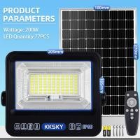 ราคา KKSKY ไฟโซล่าเซลล์ โคมไฟโซล่าเซลล์ แสงขาว 200W 300W 400W 500W 1000W Solar Light กันน้ำIP68 ระบบเซ็นเซอร์เรดาร์ รับประกันการทำงานต่อเนื่อง 10 15 ชั่วโมง (25025166116)