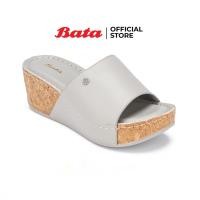 ราคา Bata บาจา รองเท้าส้นสูงแบบสวม สูง 3 นิ้ว สำหรับผู้หญิง รุ่น BETTY สีเทา รหัส 6312207 (23923186053)