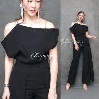 ราคา Mirrorsister 30630 5 เซ็ตเสื้อกางเกง ช่วงบนเสื้อสายเดี่ยวโซ่ทอง แต่งปาดไหล่ ช่วงกางเกงทรงกระบอกตีเกร็ดตรงหน้าขาย (23143350212)