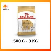 ราคา Royal Canin chihuahua Adult โรยัล คานิน อาหารชิวาว่า อาหารสุนัข อาหารสุนัขโต แบบเม็ด ขนาด 500g 3kg (23740747765)