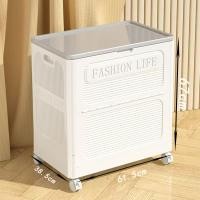 ราคา กล่องเก็บของ กล่องเก็บของพับได้ มีล้อ กล่องใส่ของอเนกประสงค์ ความจุสูง กล่องเก็บของอเนกประสงค์มีล้อและฝาปิด (25040916521)