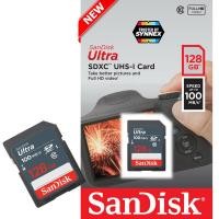 ราคา SANDISK ULTRA SD CARD UHS I 100MB s Class10 128GB SDSDUNR 128G GN3IN ใส่ กล้อง กล้องถ่ายรูป กล้องถ่ายภาพ กล้องคอมแพค กล้องDSLR SONY Panasonic Fuji Cannon Casio Nikon รับประกัน Synnex 5 ปี (8858706454)