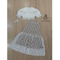 ราคา ป้าย Alicia เซท 2 ชิ้นเสื้อพร้อมกับกระโปรงยาวลูกไม้แสนสวย (23429348932)