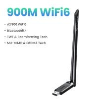 ราคา UGREEN 2 in 1 AX900 Network Card BT5 4 Adapter WIFI 6 Bluetooth 5 4 2 4G 5G Dual Band WiFi Dongle for PC Computer USB USB Ethernet WiFi Model 75109 (24582450035)