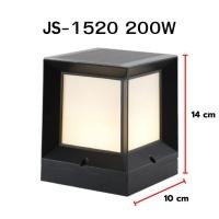 ราคา โคมไฟโซล่าเซลล์หัวเสา โคมไฟหัวเสาบ้าน โซล่าเซลล์ ไฟสวนหลอด โซล่าเซลล์ โคมไฟ กันน้ำ 2สี การควบคุมแสง (24093514981)